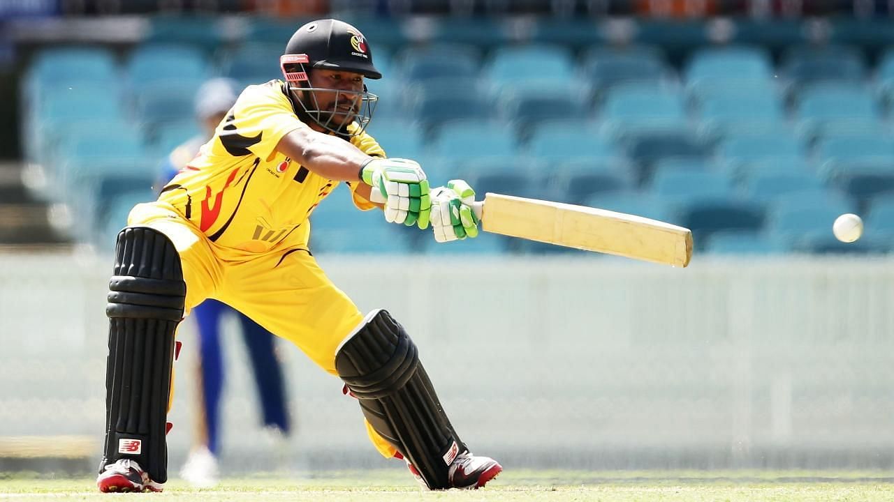 Assad Vala in action for PNG (Image Courtesy: ICC)