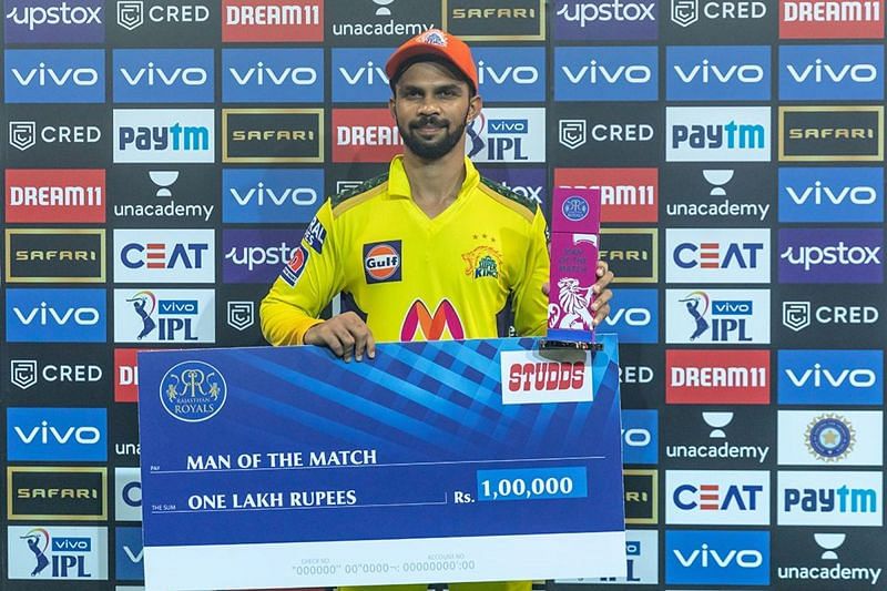 Ruturaj Gaikwad won the &#039;Player of the Match&#039; award despite CSk&#039;s defeat. (Image Courtesy: IPLT20.com)