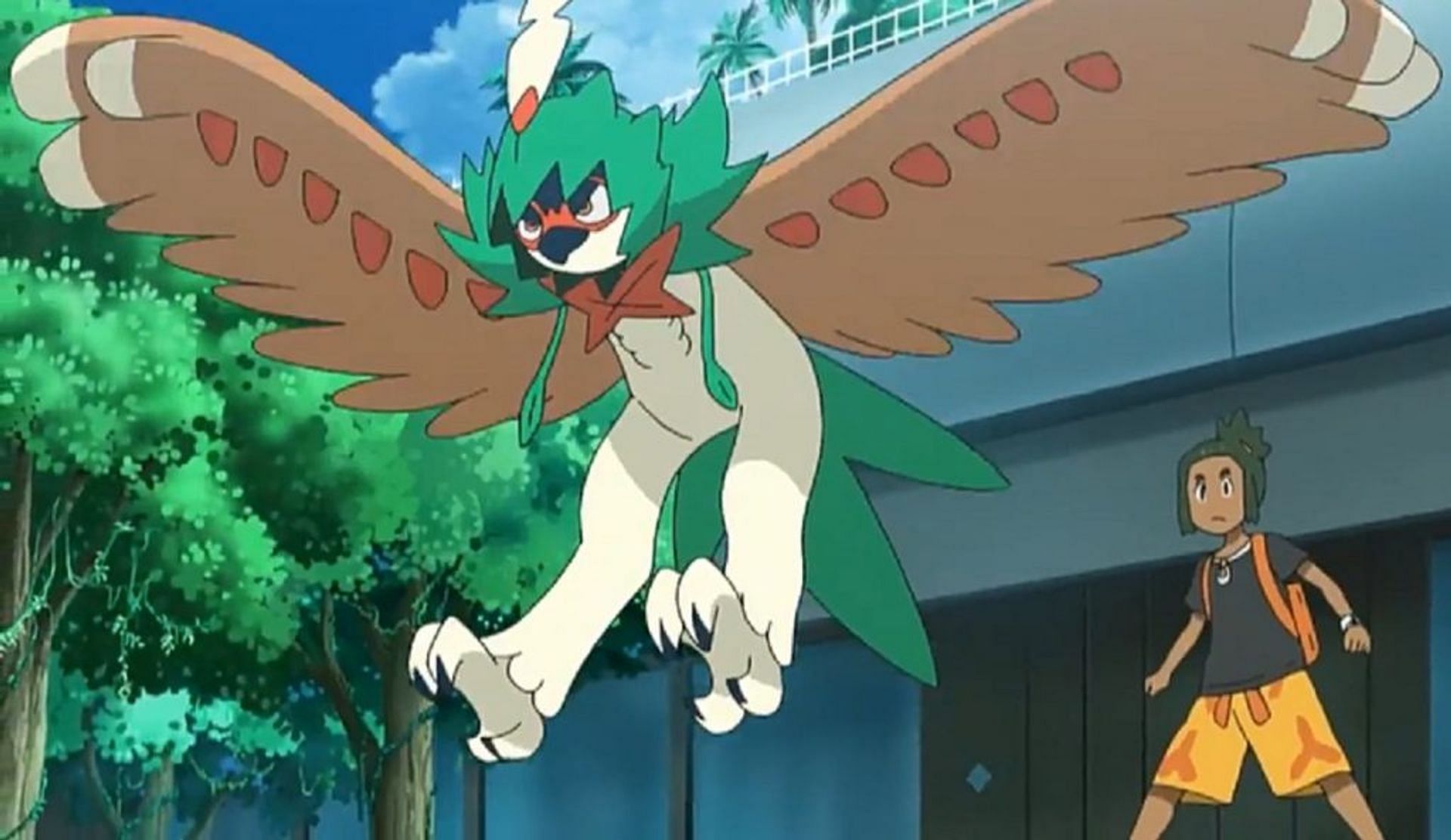 Decidueye as it appears in the anime. (Image via The Pokemon Company)