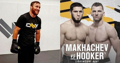 Justin Gaethje (left) and Dan Hooker vs Islam Makhachev (right) [Image credits: @justin_gaethje and @danhangman on Instagram]