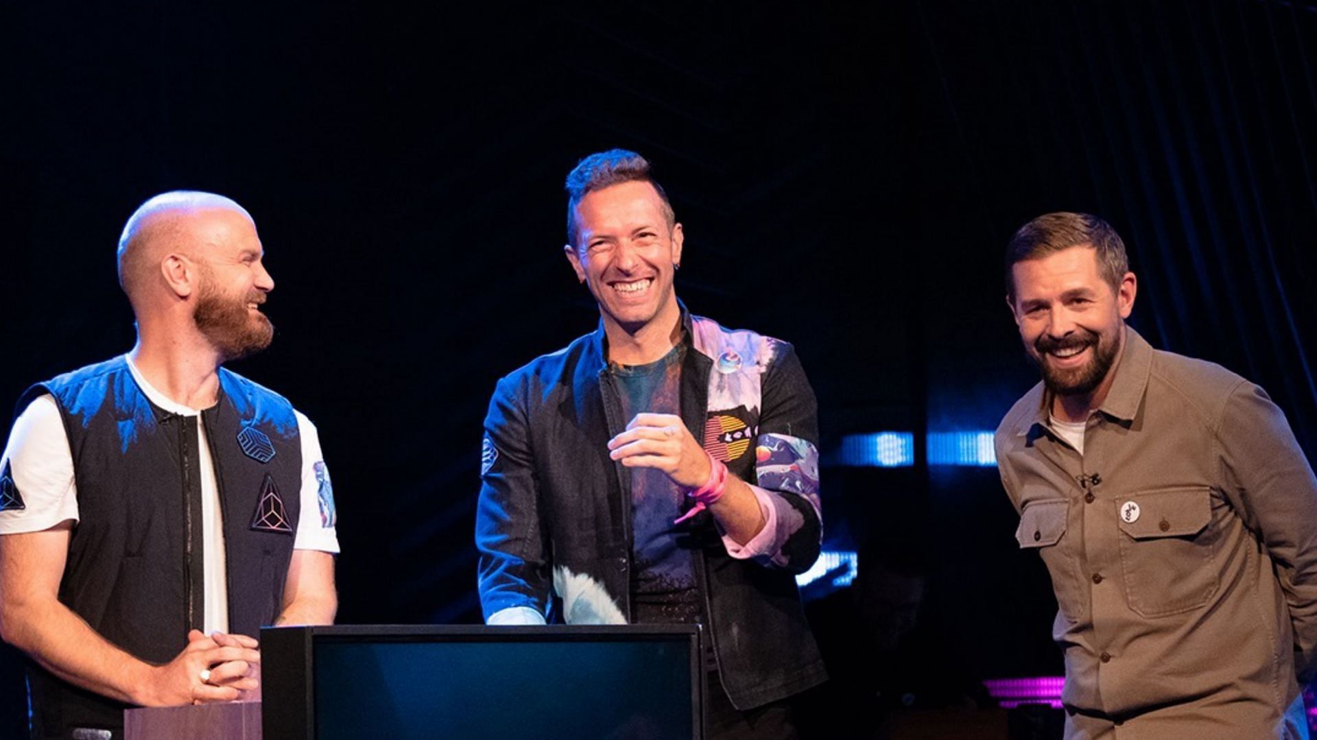 Coldplay&#039;s Chris Martin and Will Champion recently made an appearance on Late Night Berlin. (Image via Instagram/@latenightberlin)