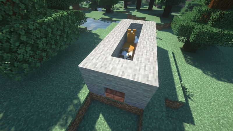 An example of a kill hallway filled with five different animal mobs (Image via Mojang)
