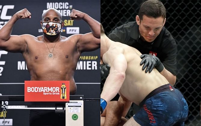 "Eye for an eye" - Daniel Cormier and UFC referee Jason Herzog joke about recent eye poke dispute