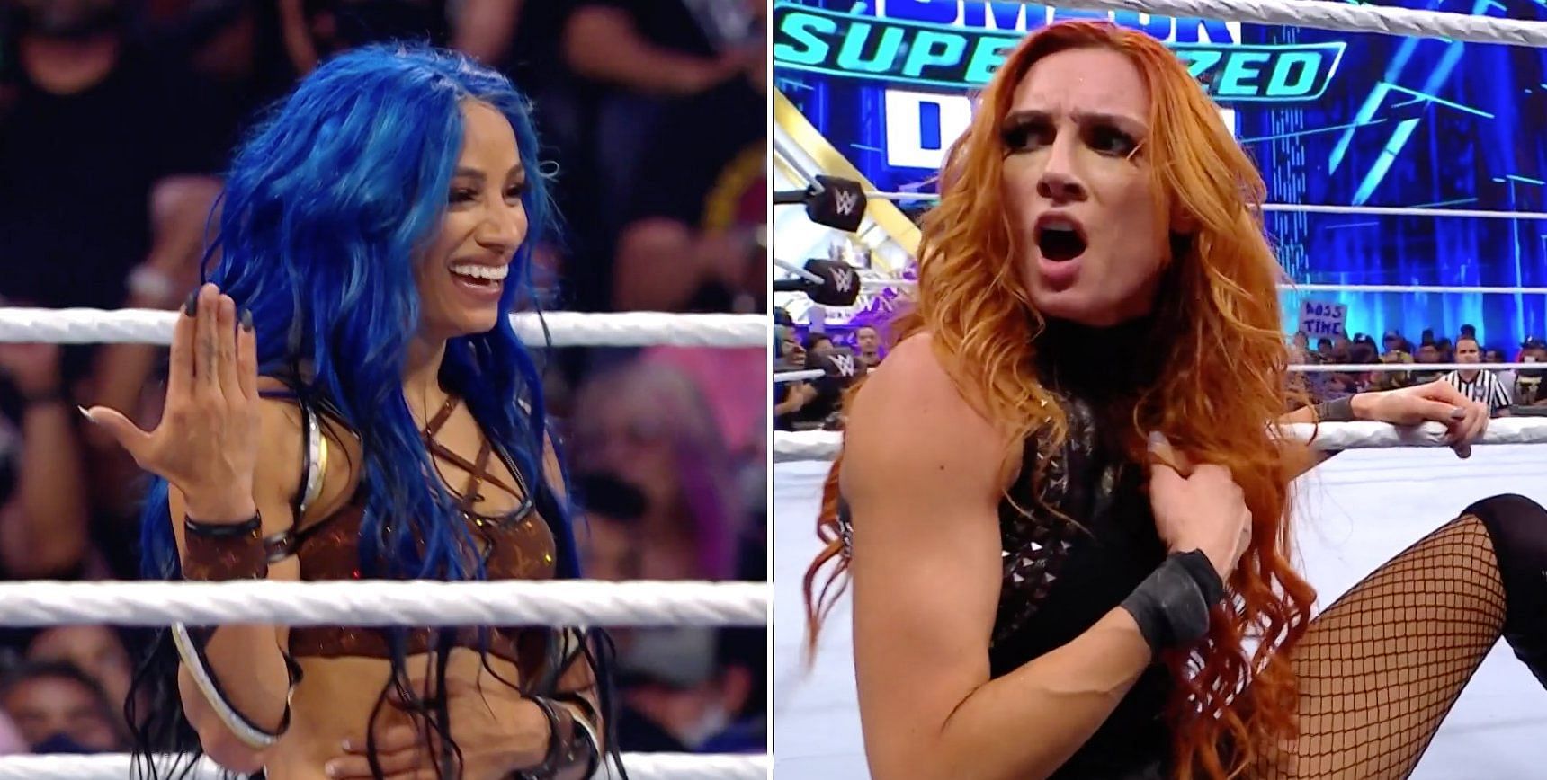 Sasha Banks scored a pinfall win over Becky Lynch on SmackDown