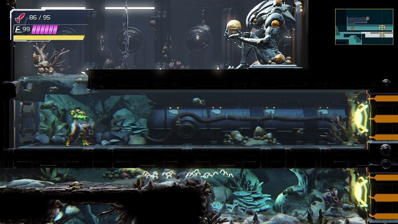 The Gravity Suit location in Metroid Dread. (Image via Nintendo)