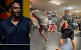 Watch: Jon Jones’ latest training footage showcases the UFC icon’s speed and effortless movement as he lands picture-perfect kicks in the gym