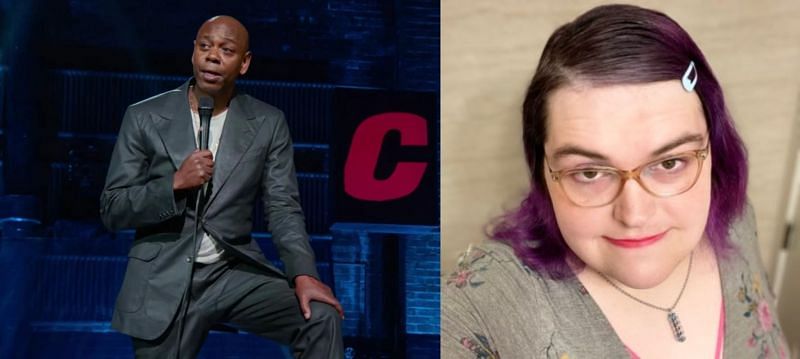 Dave Chappelle and Terra Field (Image via Netflix and RainofTerra/Twitter)