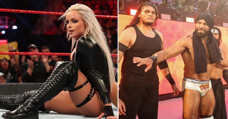 Liv Morgan; Jinder Mahal, Dilsher Shanky, and Veer