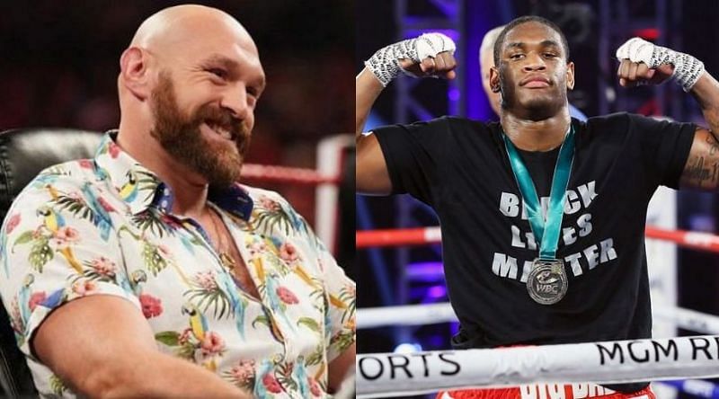 Tyson Fury (left) and Jared Anderson (right)