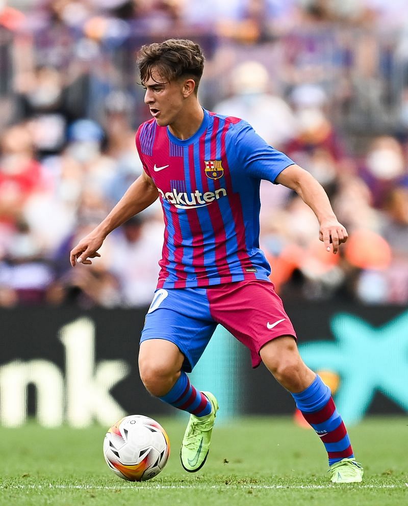 Gavi in action for FC Barcelona