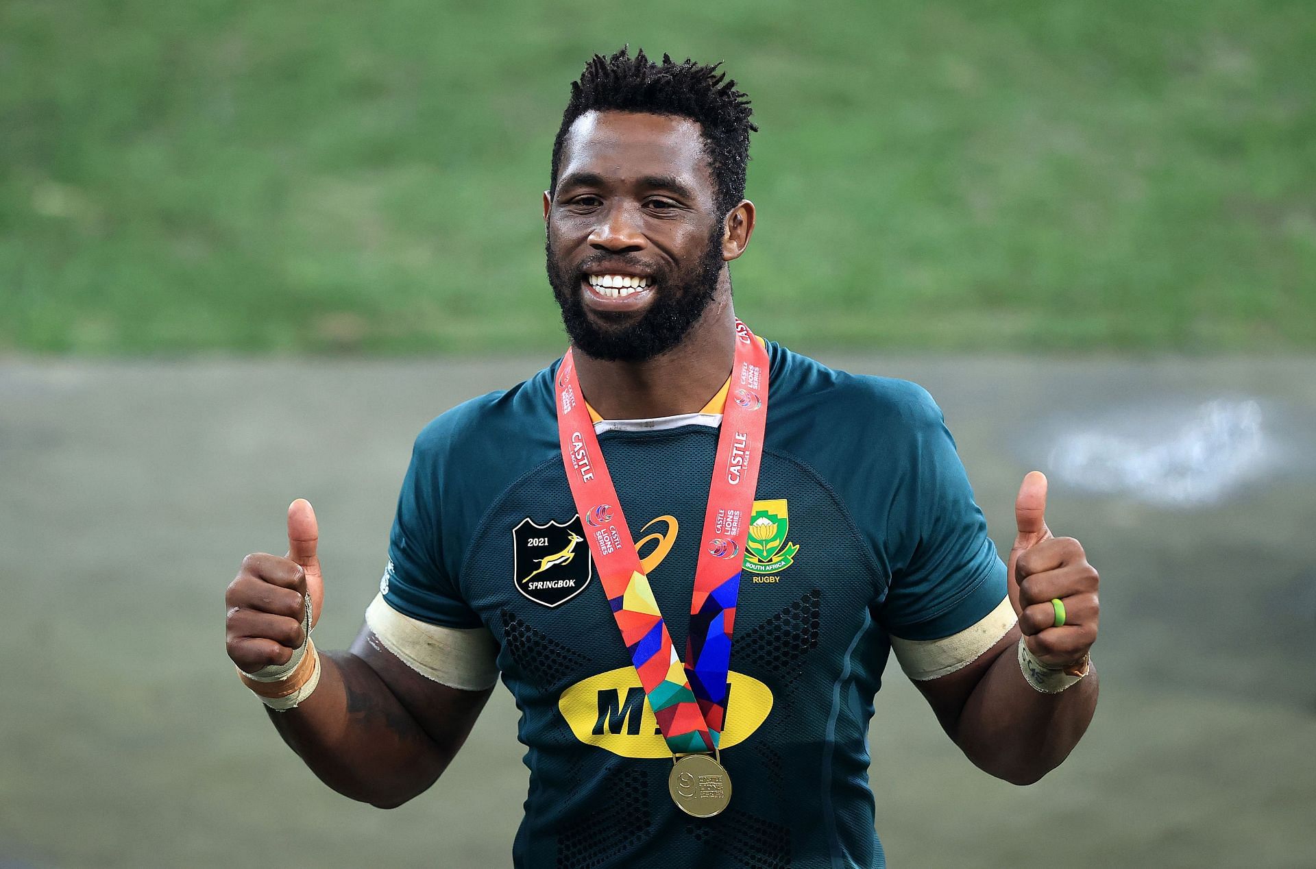 Siya Kolisi, captain of the South African national rugby team.