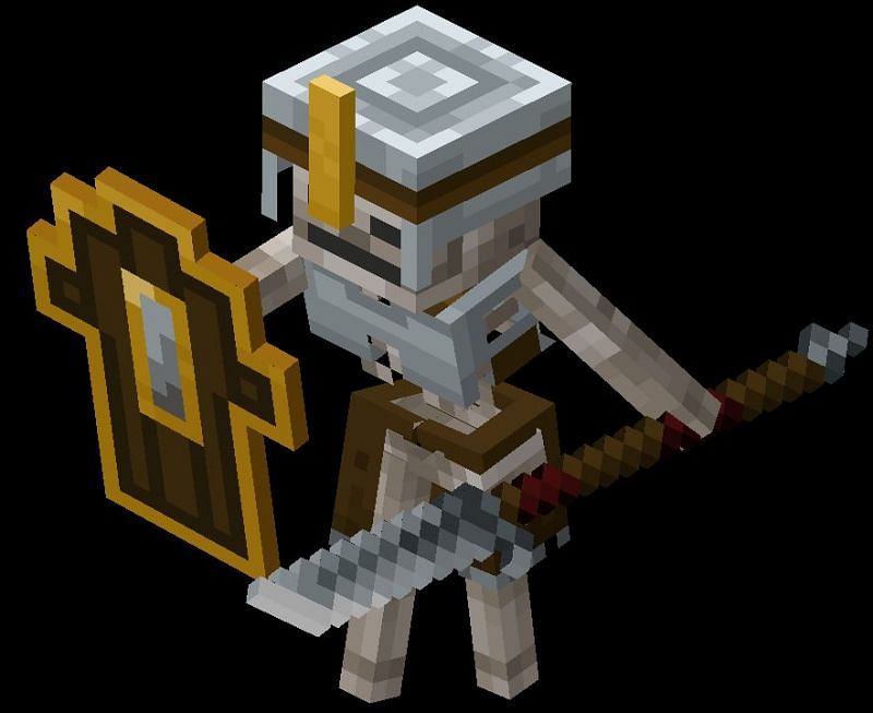 The skeleton vanguard can be very difficult to kill. Image via Minecraft