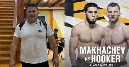 Javier Mendez (L) and Islam Makhachev and Dan Hooker (R) via Instagram @akajav and @danhangman