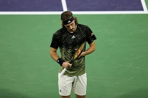 Stefanos Tsitsipas at the BNP Paribas Open - Day 9