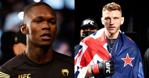 Israel Adesanya (left) and Dan Hooker (right)