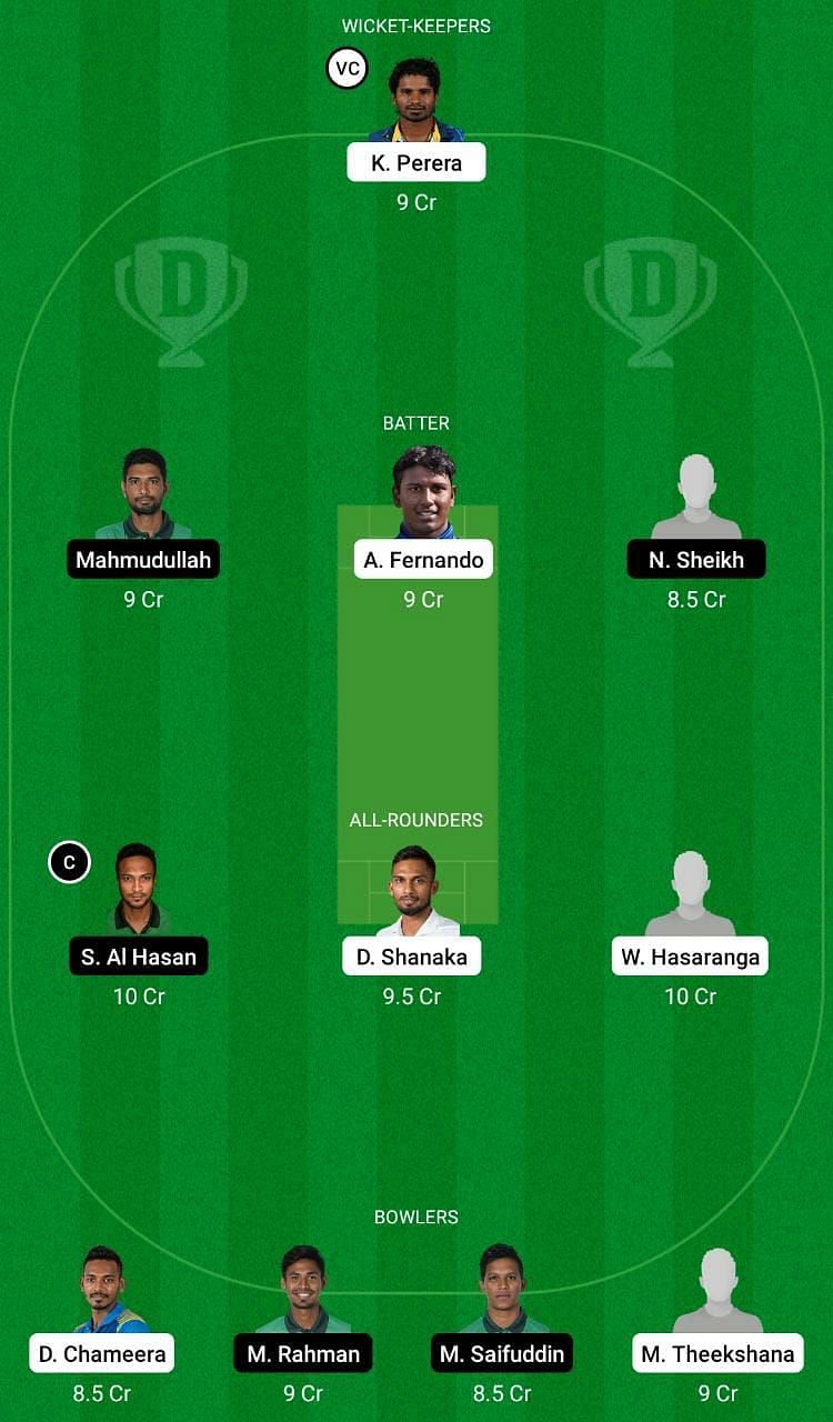 SL vs BAN Dream11 Fantasy Tip #1