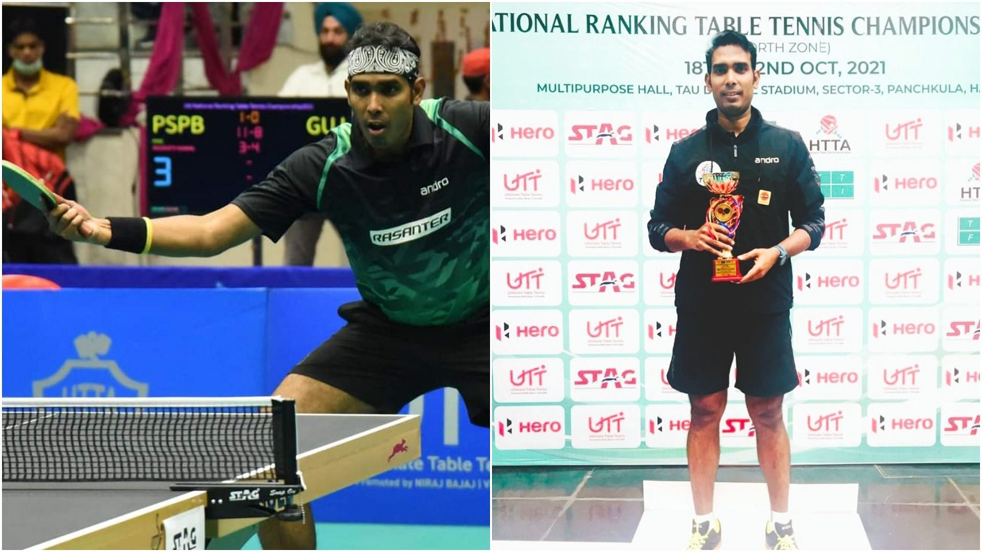 Paddler Sharath Kamal wins the UTT National ranking table tennis championship. (Pic Credit: Sharath Kamal Twitter)