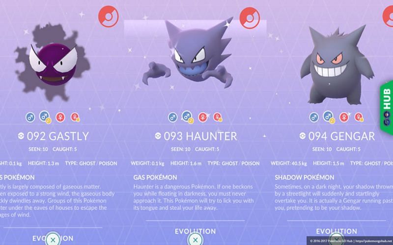 Pokemon GO Shiny Gastly, Shiny Haunter, and Shiny Gengar guide