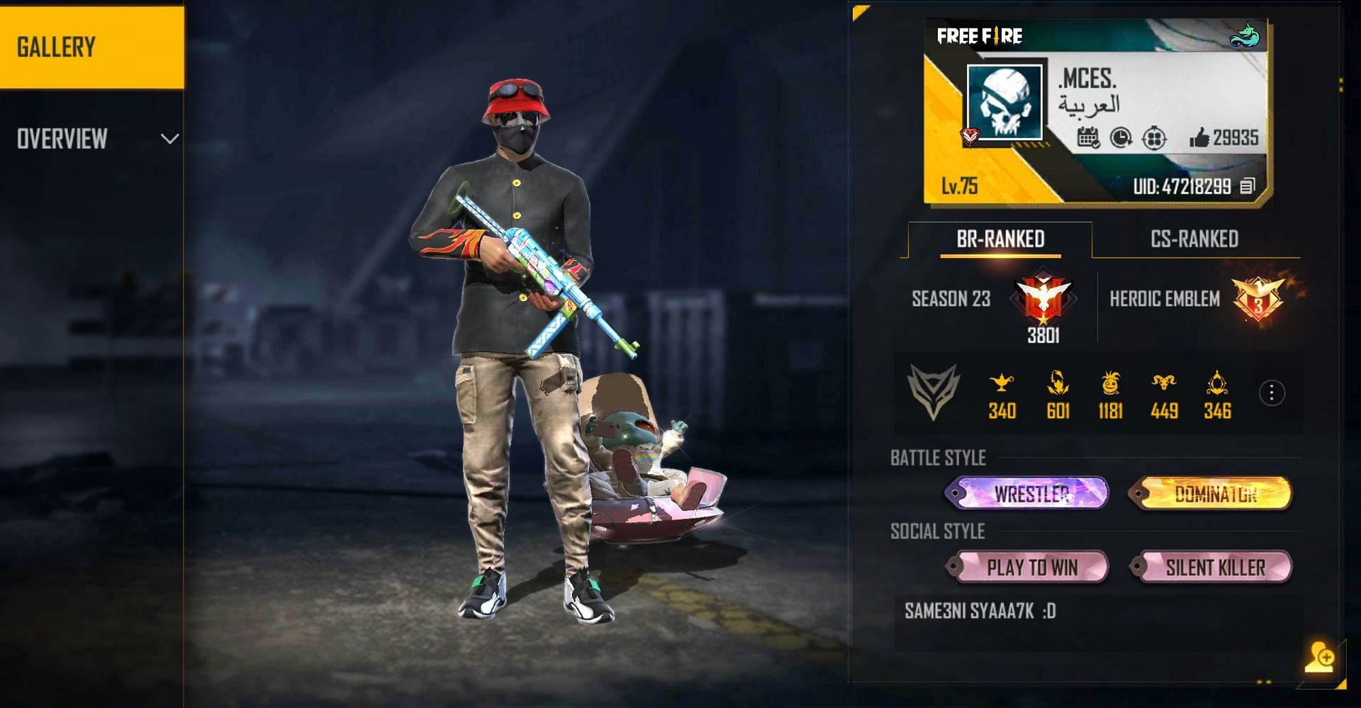 Mr Ali is in the Heroic tier in the present season (Image via Free Fire)