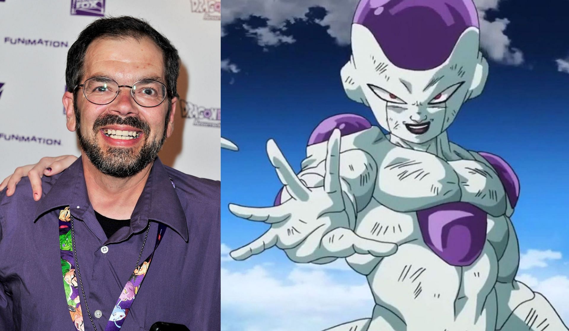 Christopher Ayres who voiced Frieza passes away from COPD (Image via Jerod Harris/Getty Images, and Toei Animation)
