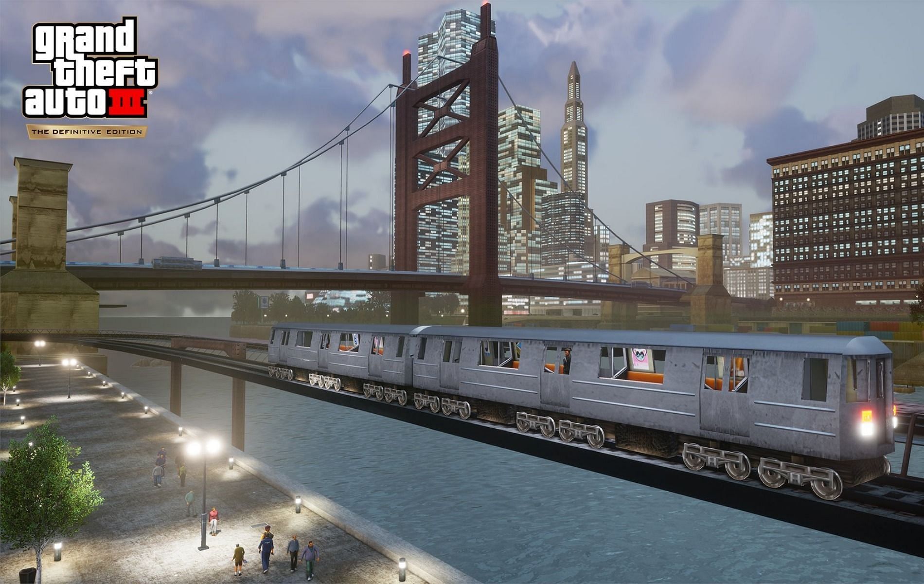 The remastered Liberty City in GTA 3 Definitive Edition (Image via Rockstar Games)