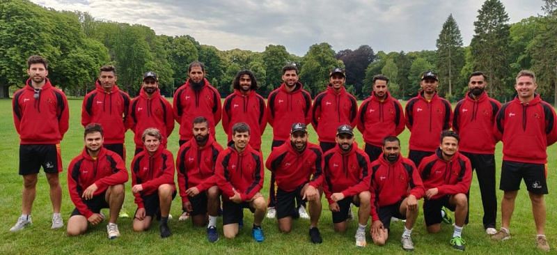 The Belgian cricket team (Image Courtesy: Cricket Belgium)