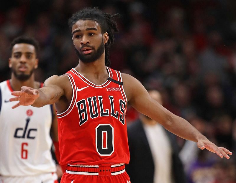 Chicago Bulls guard Coby White #0