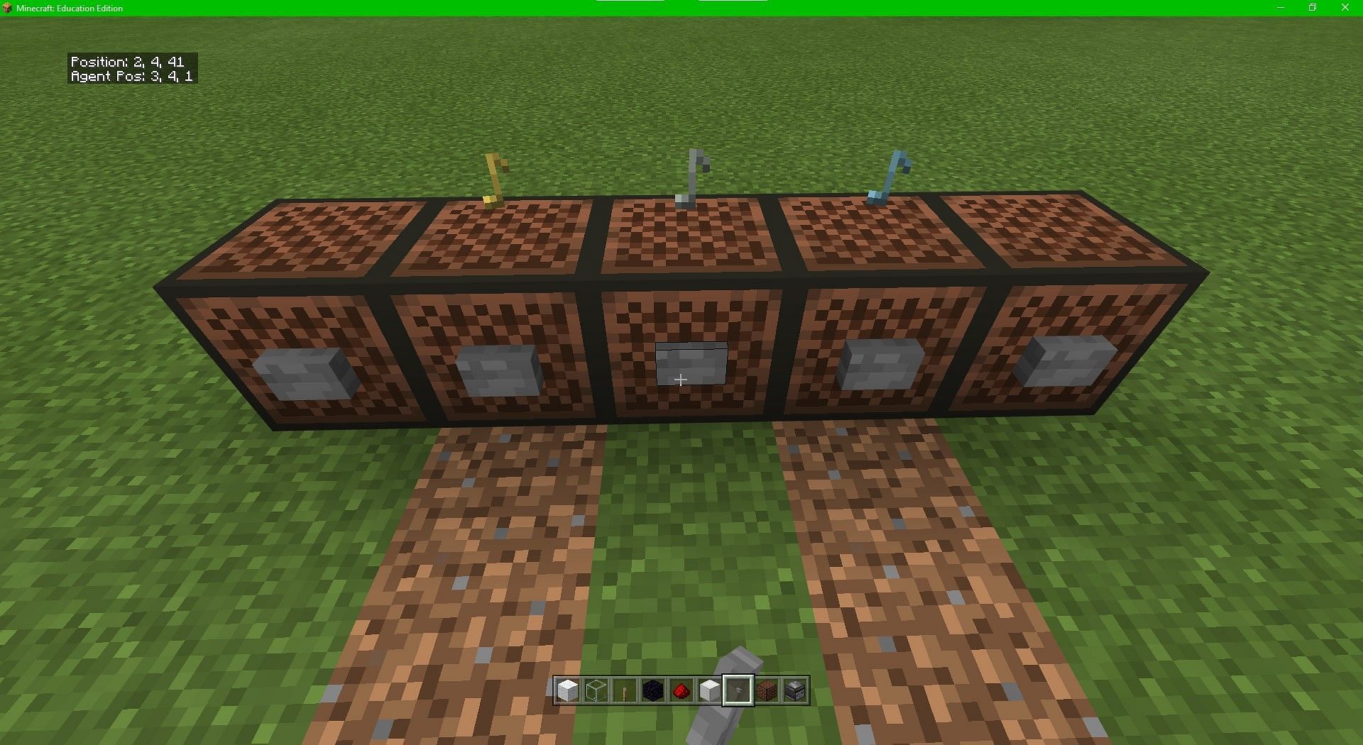 Minecraft note blocks will give off particles as well. Image via Minecraft