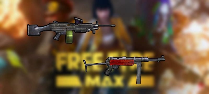M249 and MP40 (Image via Free Fire MAX)