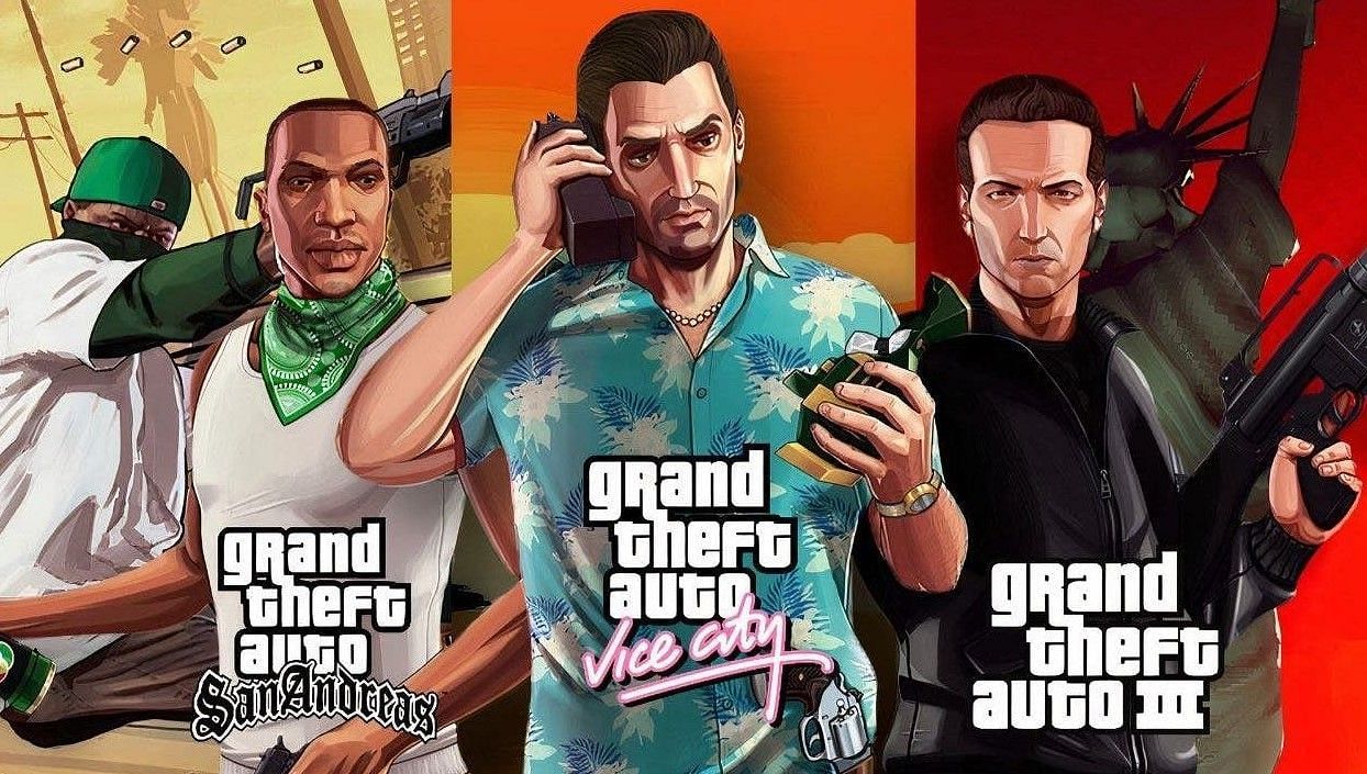 Artist&#039;s rendition of some GTA heroes (Image via Sportskeda.com)