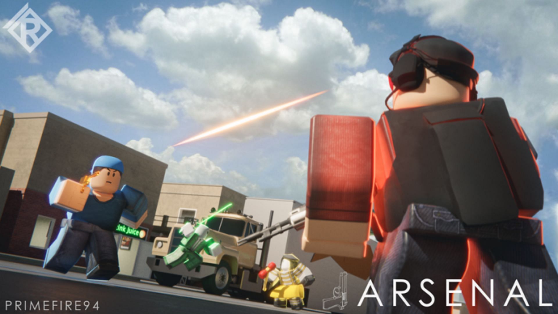 A first-person shooter. (Image via Roblox)