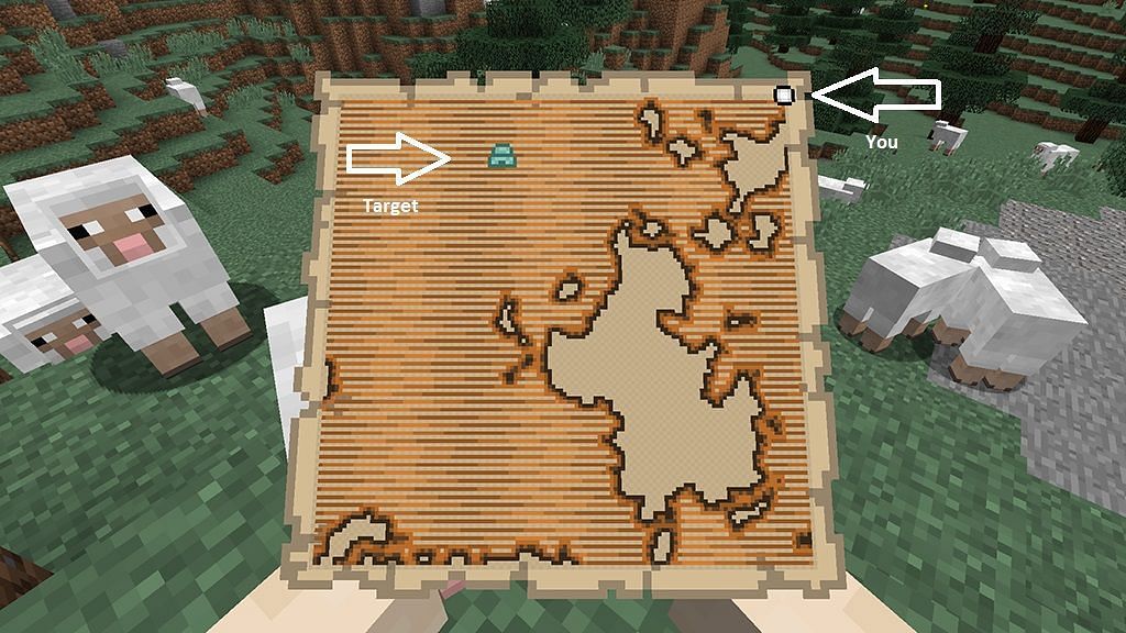 Explorer map positions (Image via StackExchange/Minecraft)