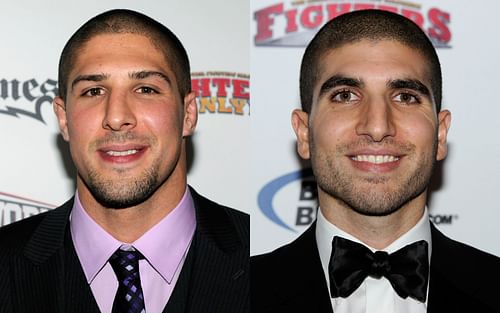 Former UFC fighter Brendan Schaub (left) and MMA journalist Ariel Helwani (right)