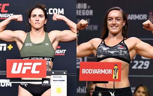 UFC's Norma Dumont (left) and Aspen Ladd (right)