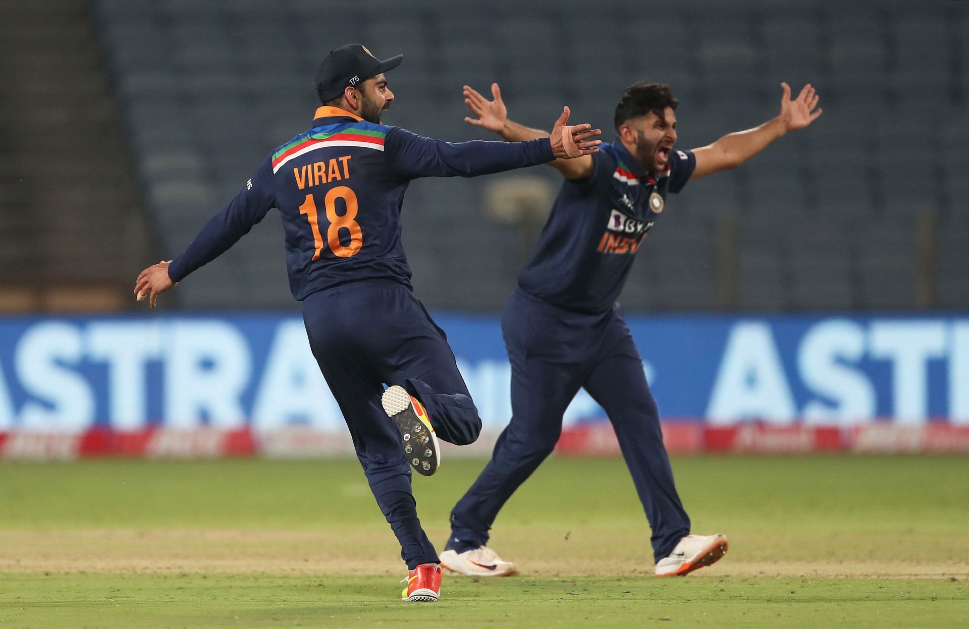 Shardul Thakur appeals for a wicket. Pic: Getty Images