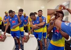 IPL 2021: [Watch] MS Dhoni and co celebrate Dwayne Bravo's birthday in a fun-filled way