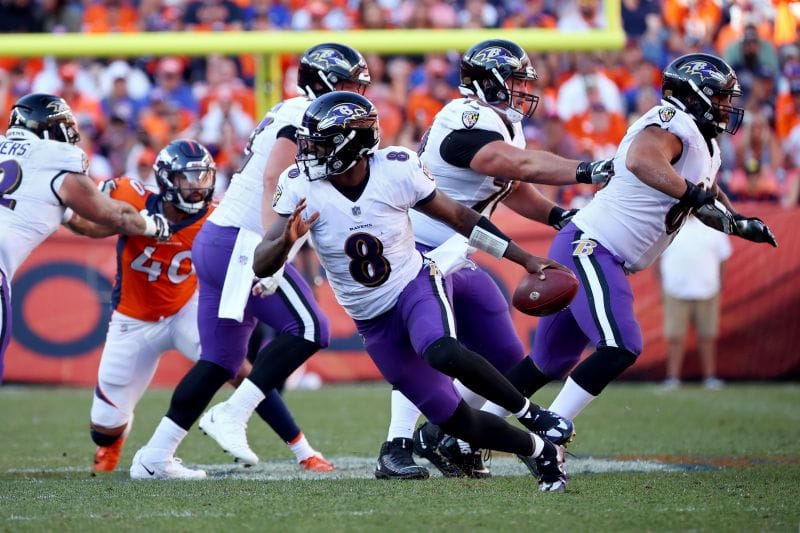 Why did the Ravens run an offensive play with 3 seconds left vs. Denver