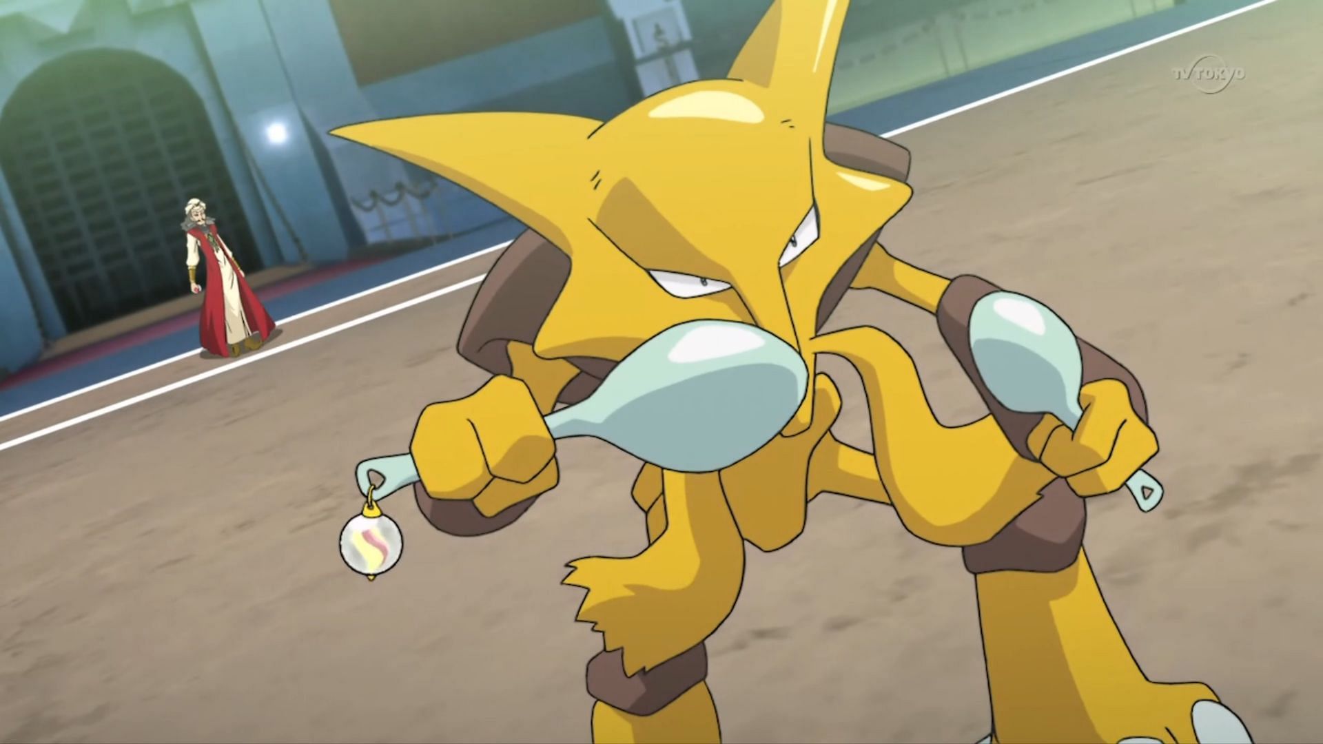 Alakazam in the anime (Image via The Pokemon Company)