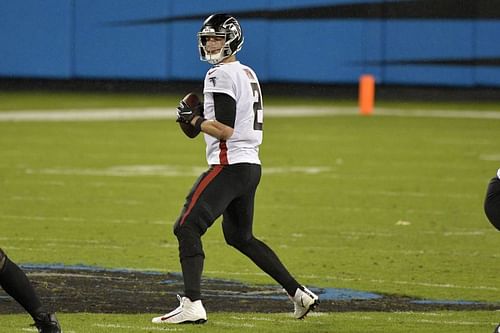 Matt Ryan of the Atlanta Falcons v Carolina Panthers