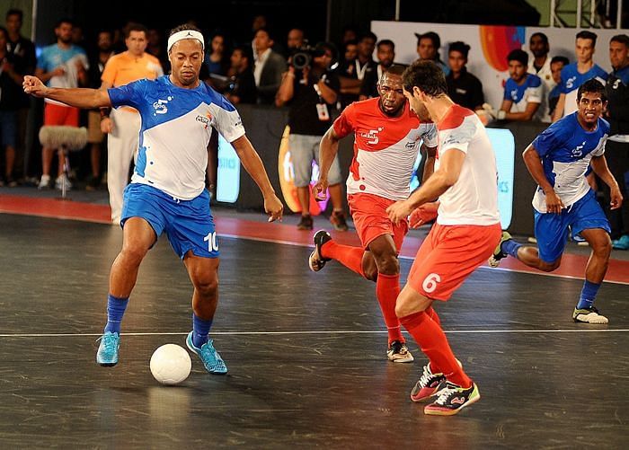 Football legend Ronaldinho was a part of the Premier Futsal, an unofficial competition not affiliated to AIFF