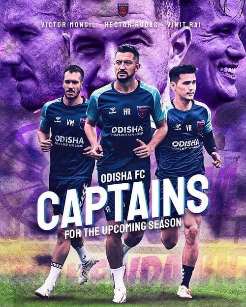 Odisha FC have named their captains for the 2021-22 ISL season. (Credits: Odisha FC Twitter)