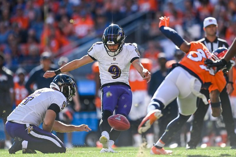 Baltimore Ravens kicker Justin Tucker converted a 70-yard field goal