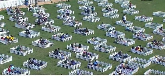 T20 वर्ल्ड कप मैच देखने का अनोखा तरीका, खास वजह से की गई व्यवस्था
