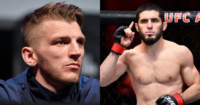 Dan Hooker (left); Islam Makhachev (right)