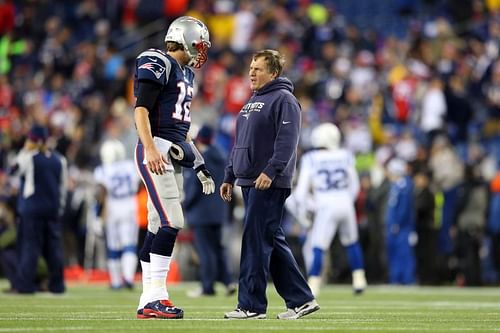 QB Tom Brady and Bill Belichick