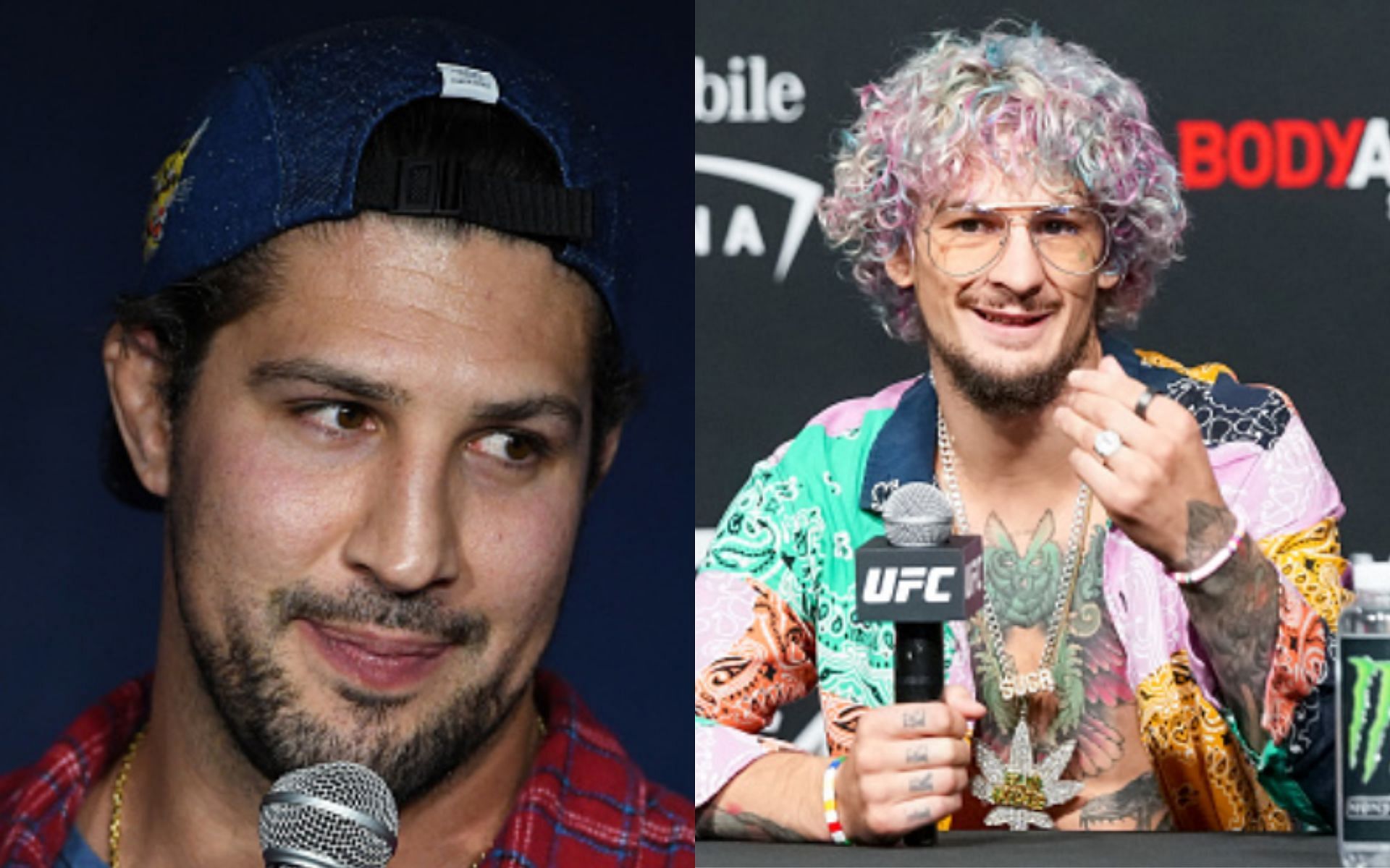 Brendan Schaub (left); Sean O&#039;Malley (right)