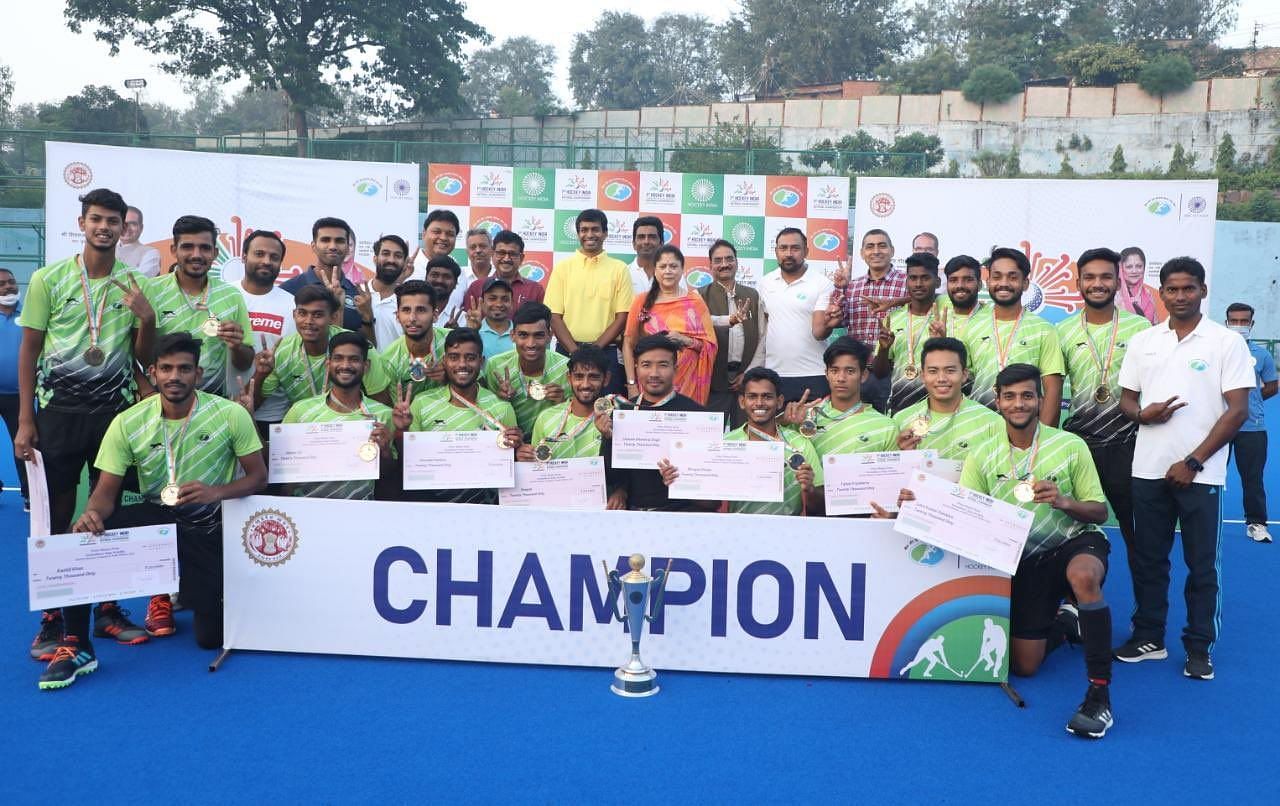 1st Hockey India Junior Men Academy National Championship 2021 title (Pic Credit: Hockey India)