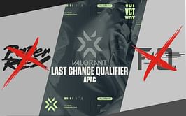 Valorant Champions Tour: APAC Last Chance Qualifier - Bracket and standing after Day 5
