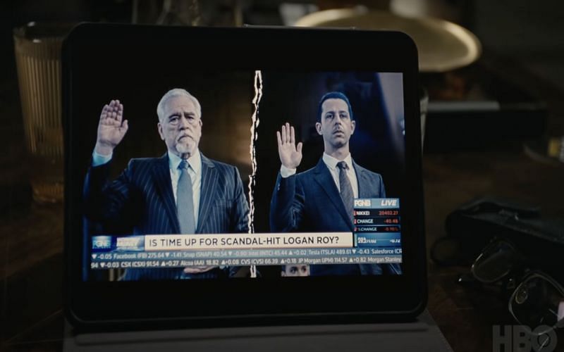 Still from HBO&#039;s trailer for Succession Season 3 starring Brian Cox and Jeremy Strong (Image via HBO)