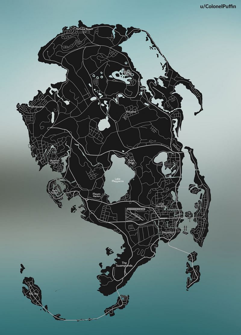 The recreated 2021 map (Image via ColonelPuffin, Reddit)